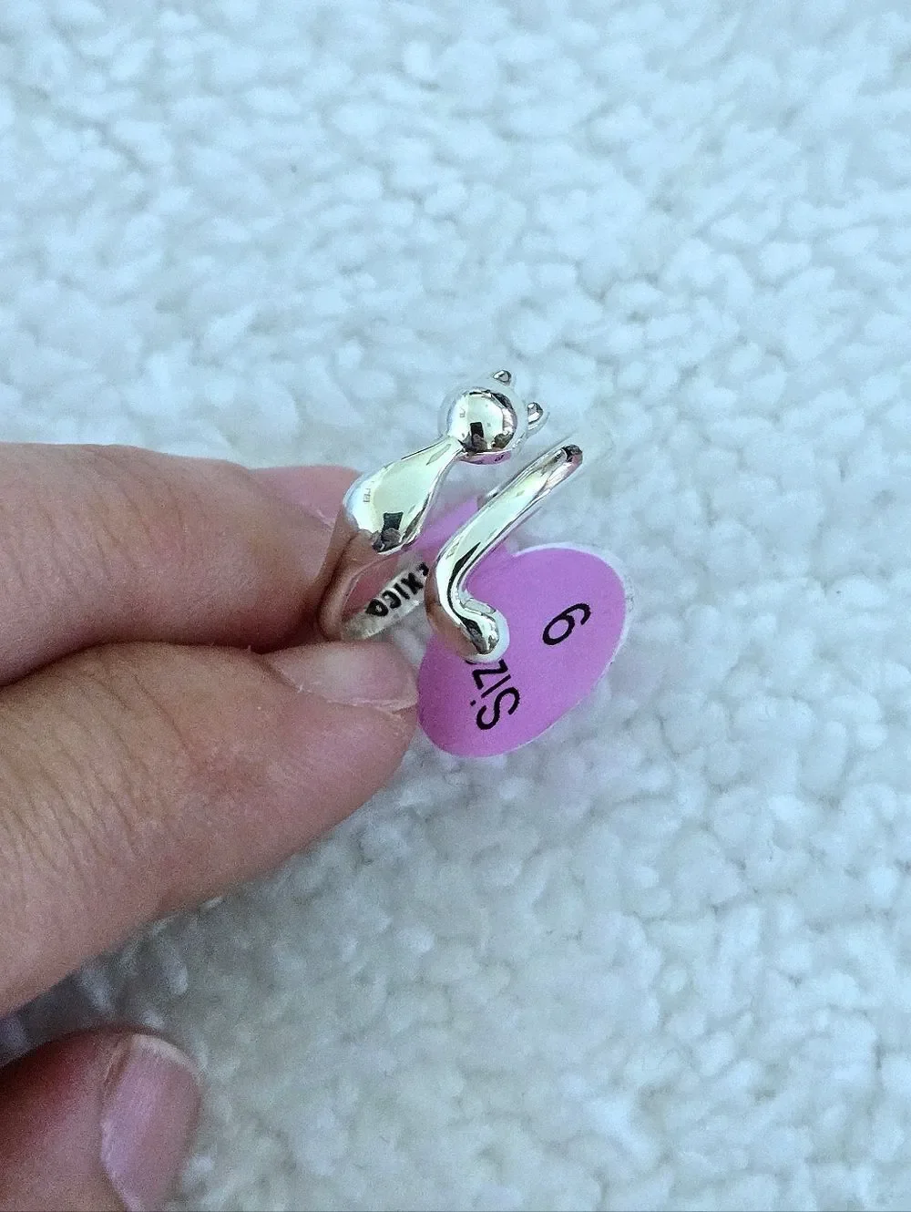 Sterling Silver🤍 Cat🐈 Bypass🔁 Ring💍 - NWT